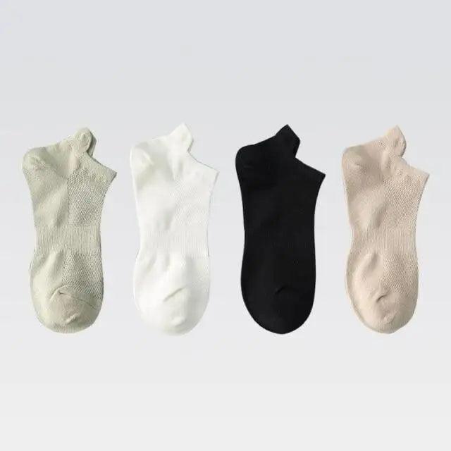 Chaussettes Cheville Design Cœur Mignon - 4 Paires pour Femmes