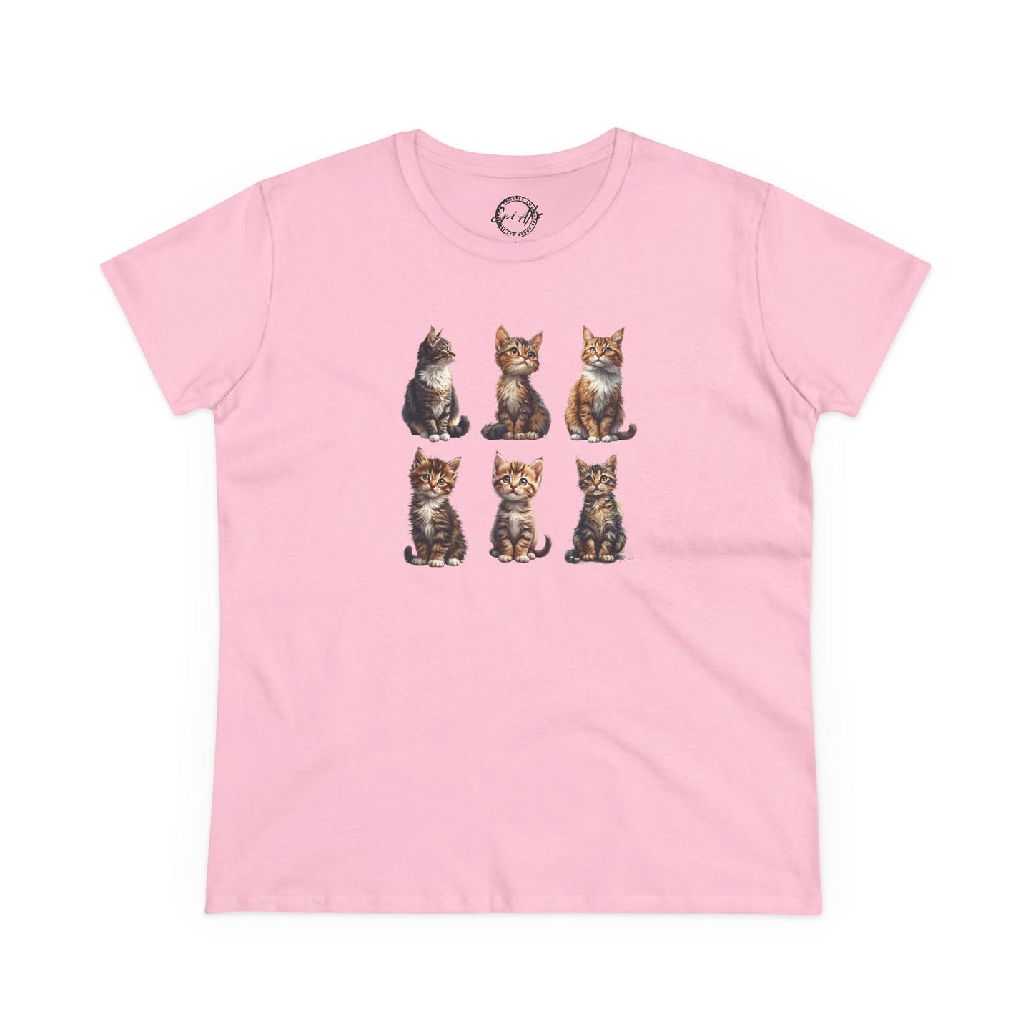 Cute Kittens Women's Cotton T-Shirt for Cat Lovers