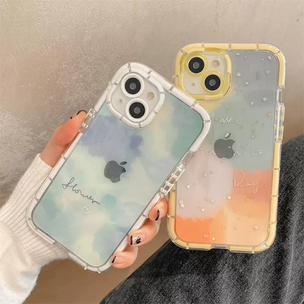 Cute Love Heart Soft Shockproof Bumper Phone Case for iPhone