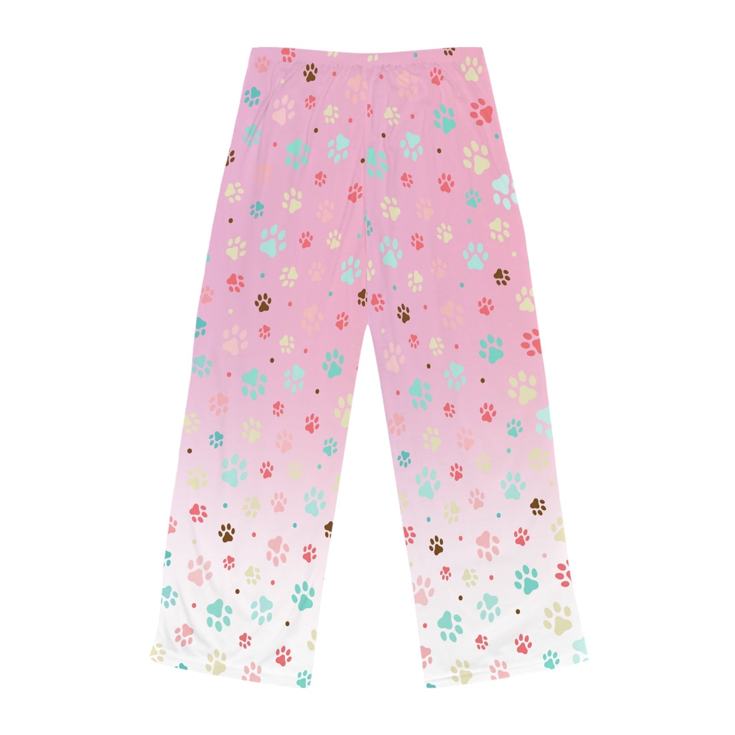 Pantalones de pijama para mujer con estampado de patas de perro - Comodidad acogedora