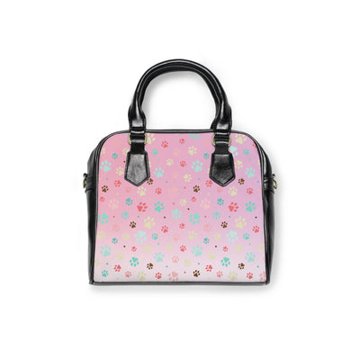 Charming Pet Paw Print Shoulder Handbag for Animal Lovers