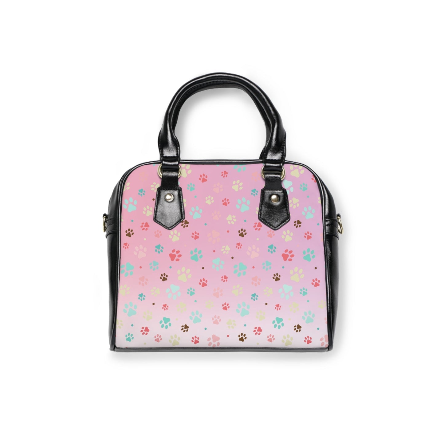 Charming Pet Paw Print Shoulder Handbag for Animal Lovers