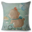 Cute Cartoon Animal Pillow Cover for Kids' Room Decor