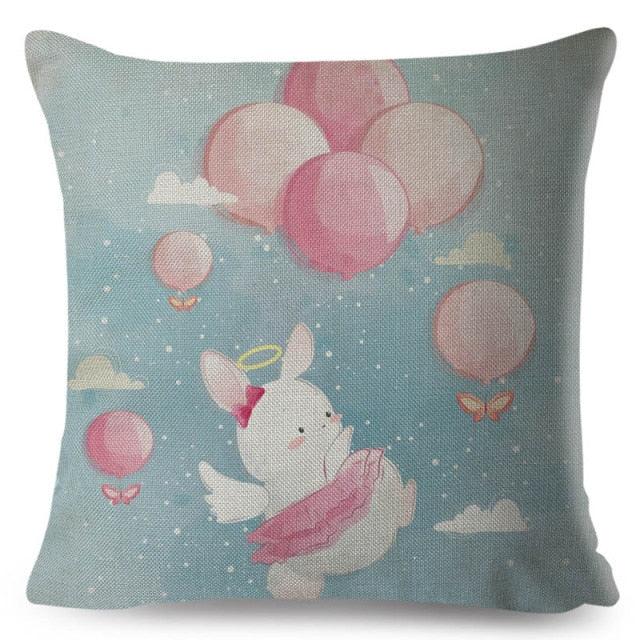 Cute Cartoon Animal Pillow Cover for Kids' Room Decor