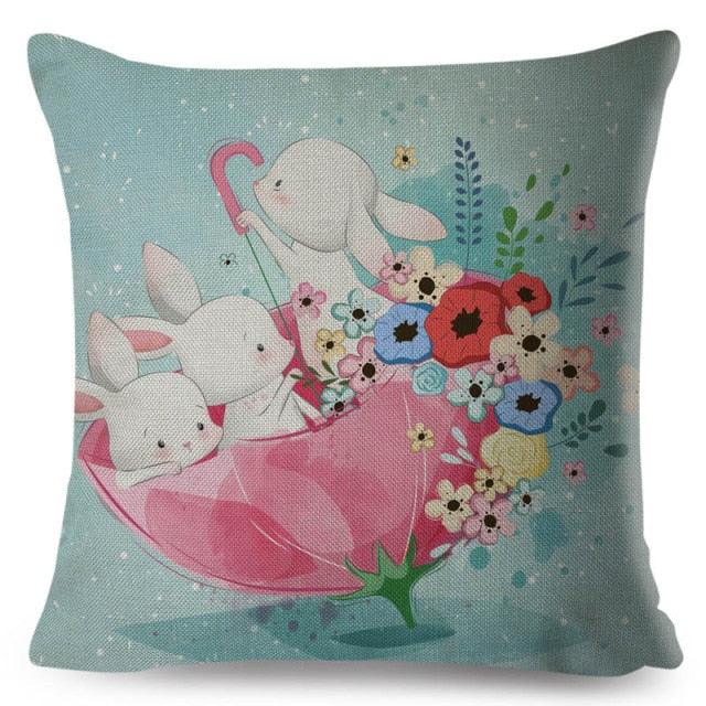 Cute Cartoon Animal Pillow Cover for Kids' Room Decor