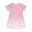 Charming Pink Paw Print T-Shirt Dress for Pet Lovers