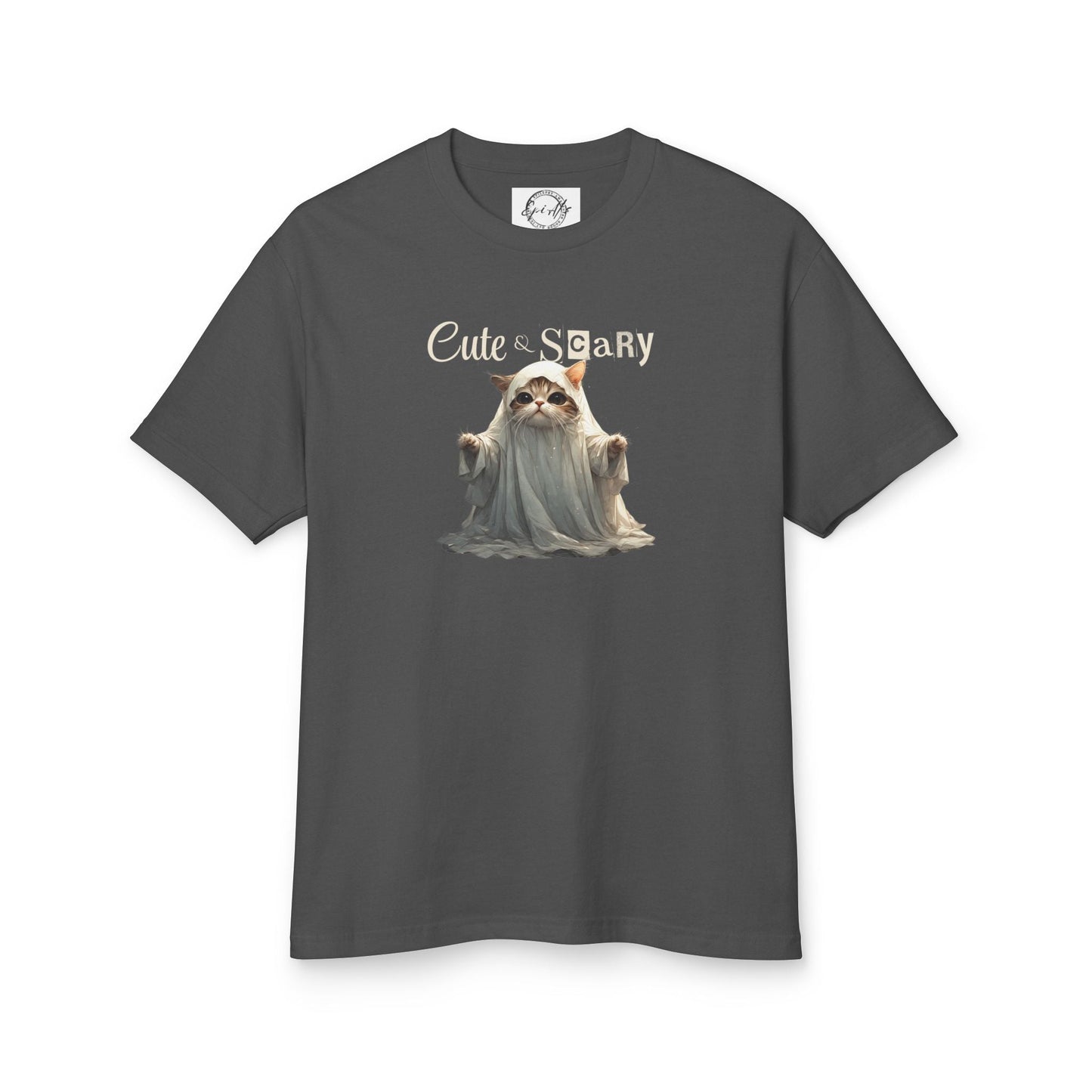 Camiseta Unisex de Gatito Fantasma Bonito y Espeluznante para un Estilo Espeluznante