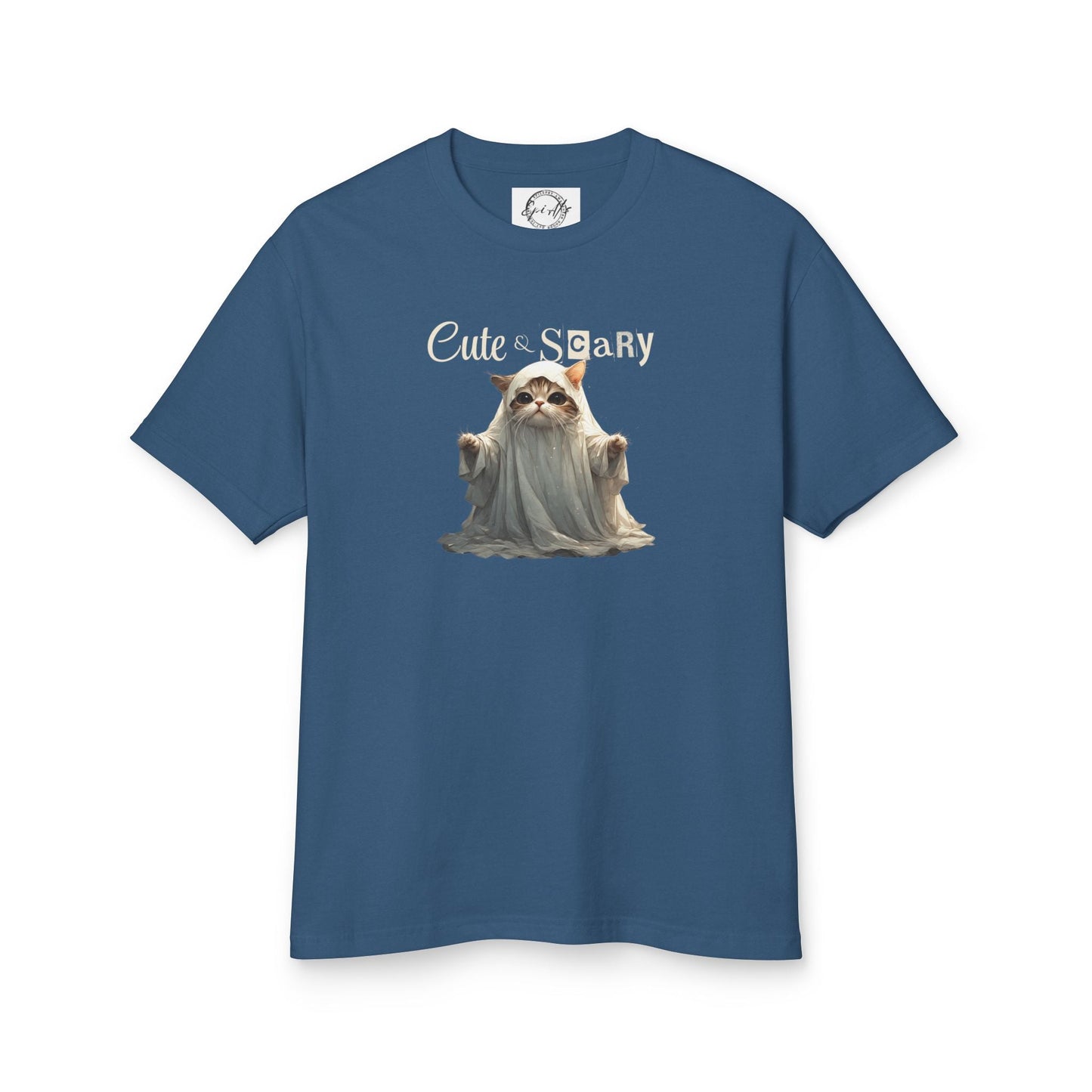Camiseta Unisex de Gatito Fantasma Bonito y Espeluznante para un Estilo Espeluznante