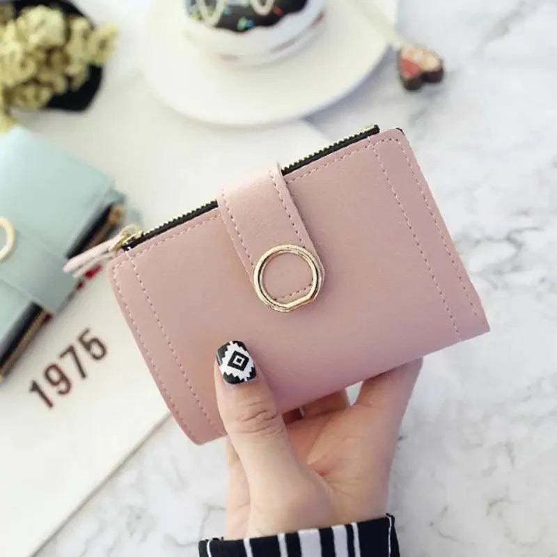 Cartera de Cuero Pequeña y Elegante para Mujeres