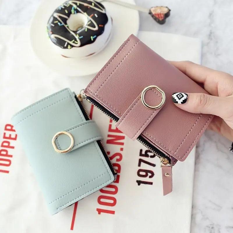 Cartera de Cuero Pequeña y Elegante para Mujeres