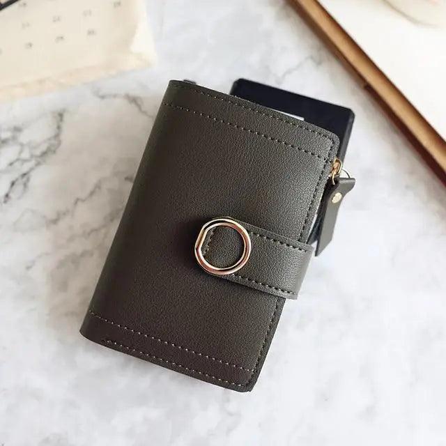 Cartera de Cuero Pequeña y Elegante para Mujeres