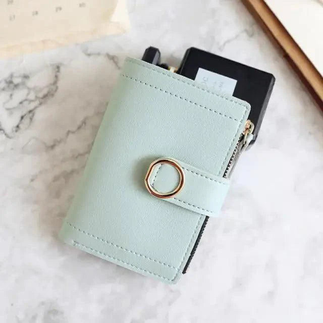 Cartera de Cuero Pequeña y Elegante para Mujeres
