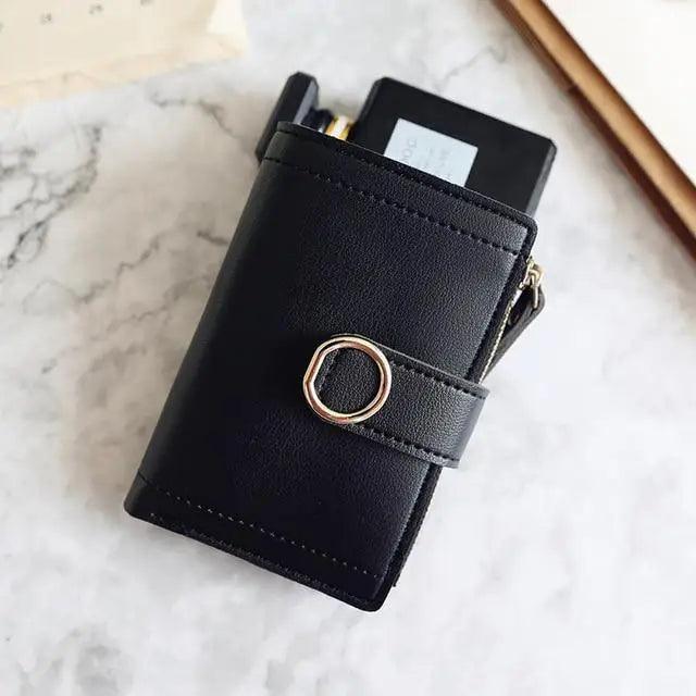 Cartera de Cuero Pequeña y Elegante para Mujeres