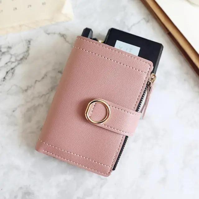 Cartera de Cuero Pequeña y Elegante para Mujeres