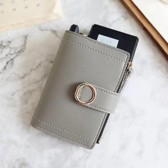 Cartera de Cuero Pequeña y Elegante para Mujeres