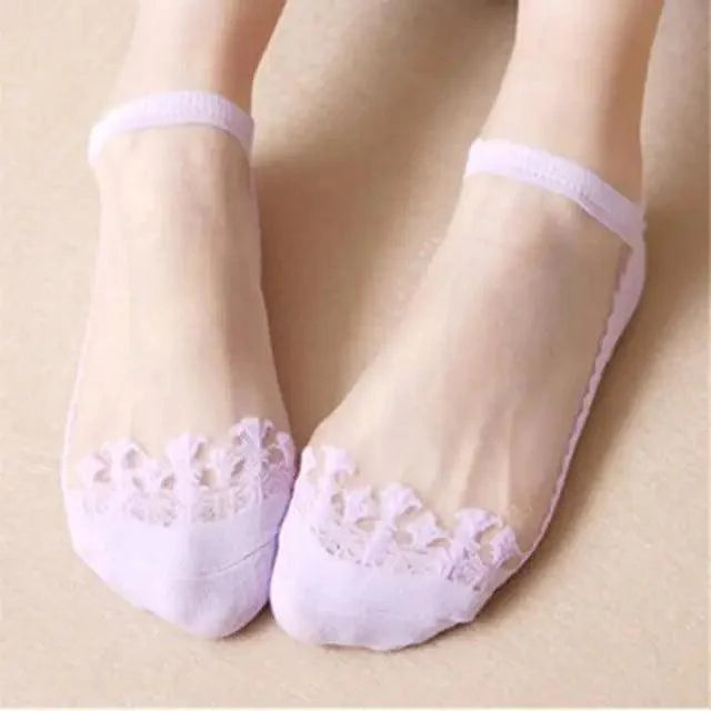 Elegant Sheer Footie Socks for Women - 1 Pair