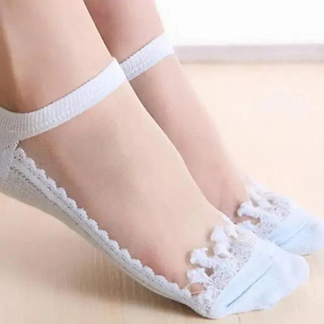 Elegant Sheer Footie Socks for Women - 1 Pair