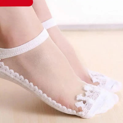 Elegant Sheer Footie Socks for Women - 1 Pair