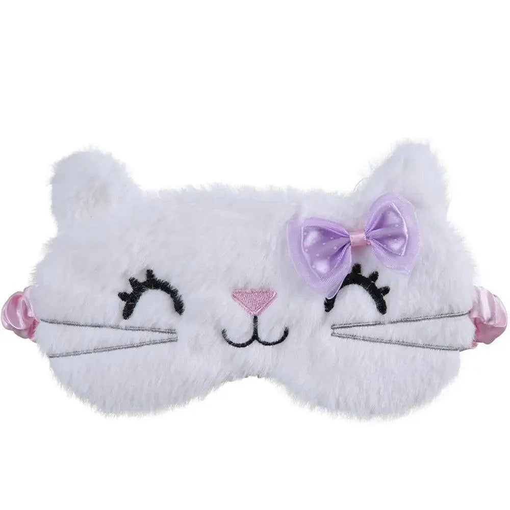 Adorable Cat Eye Sleep Mask - Lightweight & Comfortable Travel Blindfold - Korvel