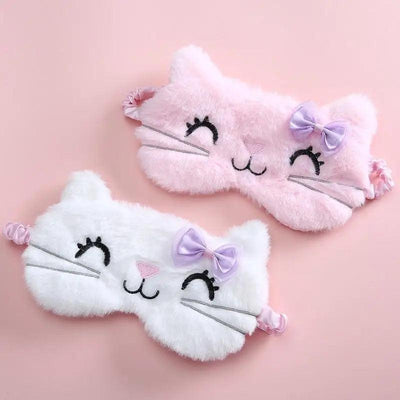Adorable Cat Eye Sleep Mask - Lightweight & Comfortable Travel Blindfold - Korvel