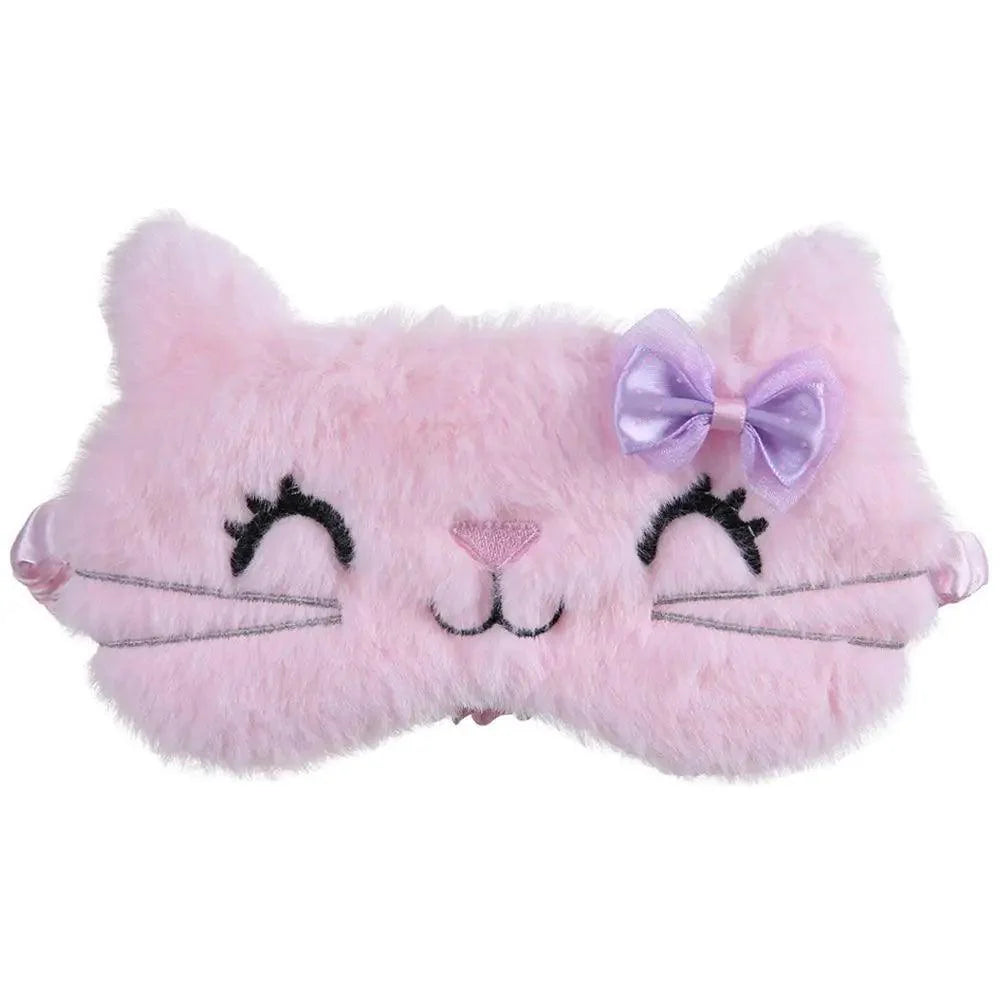 Adorable Cat Eye Sleep Mask - Lightweight & Comfortable Travel Blindfold - Korvel