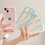 Stylish Transparent Wavy Phone Case for iPhone