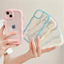 Stylish Transparent Wavy Phone Case for iPhone