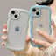 Stylish Transparent Wavy Phone Case for iPhone