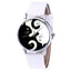 Montres Couple de Chats Mignons avec Bracelet en Cuir - Montres à Quartz Élégantes