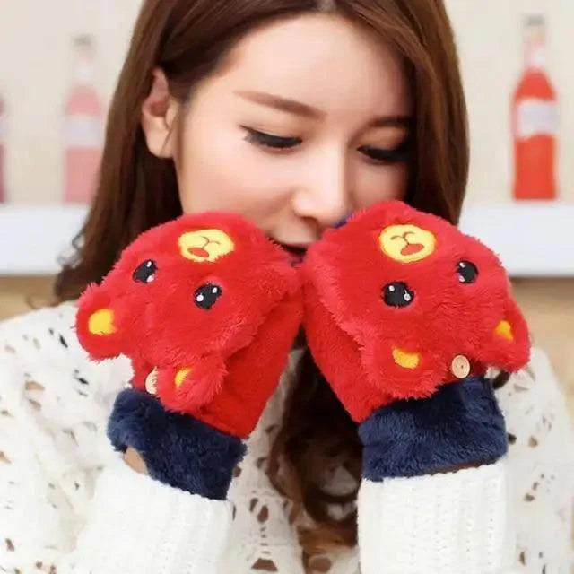 Guantes de Medio Dedo Elegantes para Mujeres - Cálidos y Cómodos