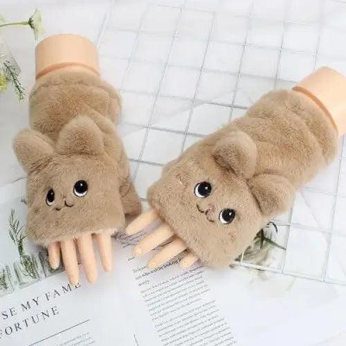 Guantes de Medio Dedo Elegantes para Mujeres - Cálidos y Cómodos