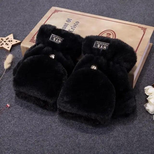 Guantes de Medio Dedo Elegantes para Mujeres - Cálidos y Cómodos