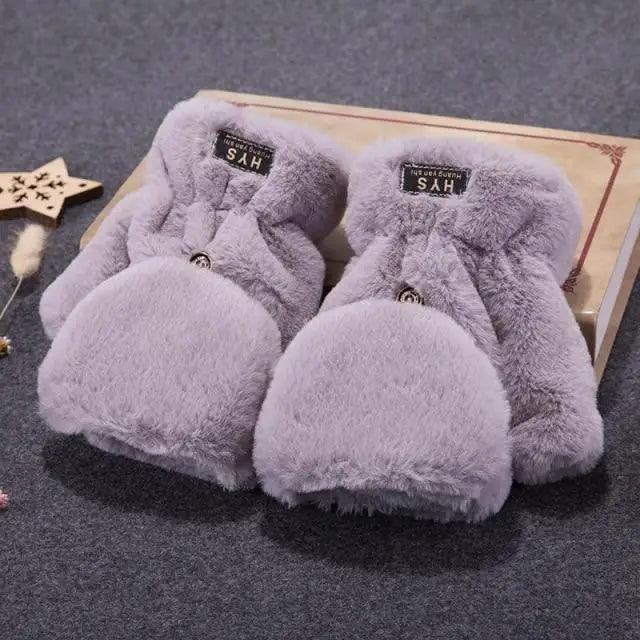 Guantes de Medio Dedo Elegantes para Mujeres - Cálidos y Cómodos