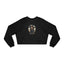 Sudadera Cortada Linda de Gato Bruja para Mujeres