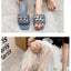 Sandalias de cadena de punta cuadrada para mujeres con estilo