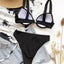 Elegant High Waist Solid Color Bikini Set for Women