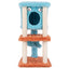 Cute Monster-Themed Cat Tower with Plush Condo - Blue