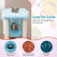 Cute Monster-Themed Cat Tower with Plush Condo - Blue
