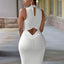 Cutout Mock Neck Sleeveless Dress