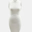 Cutout Mock Neck Sleeveless Dress