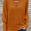 Cutout Round Neck Long Sleeve T-Shirt - Korvel