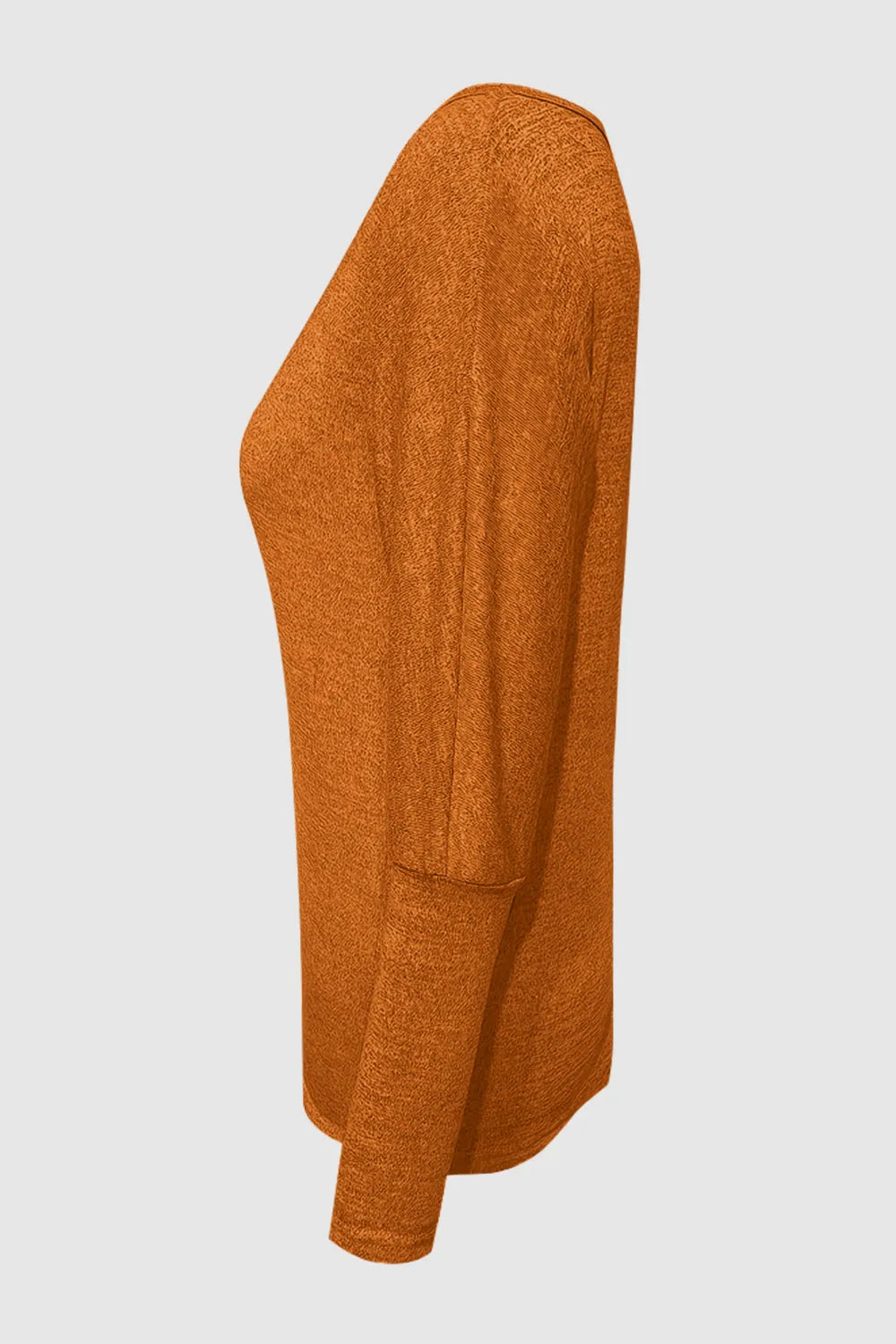 Cutout Round Neck Long Sleeve T-Shirt - Korvel