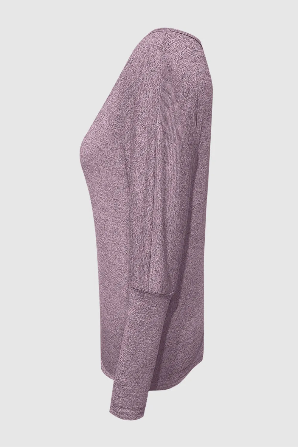 Cutout Round Neck Long Sleeve T-Shirt - Korvel