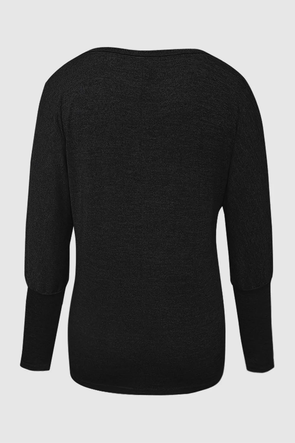 Cutout Round Neck Long Sleeve T-Shirt - Korvel