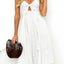 Cutout Smocked Sweetheart Neck Cami Dress - Korvel