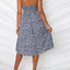 Cutout Smocked Sweetheart Neck Cami Dress - Korvel