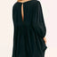 Cutout Textured Long Sleeve Mini Dress - Korvel