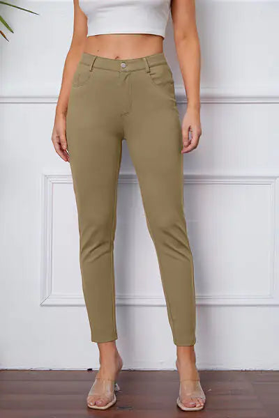 Pantalones Esenciales de Puntada Elástica