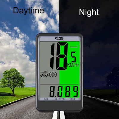 Cycling Wired Stopwatch Waterproof Bicycle Computer With LCD Digital Display Speedometer Wireless Wired Bike Computer Rainproof Speedometer Odometer Stopwatch For Cycling Accessories - Korvel