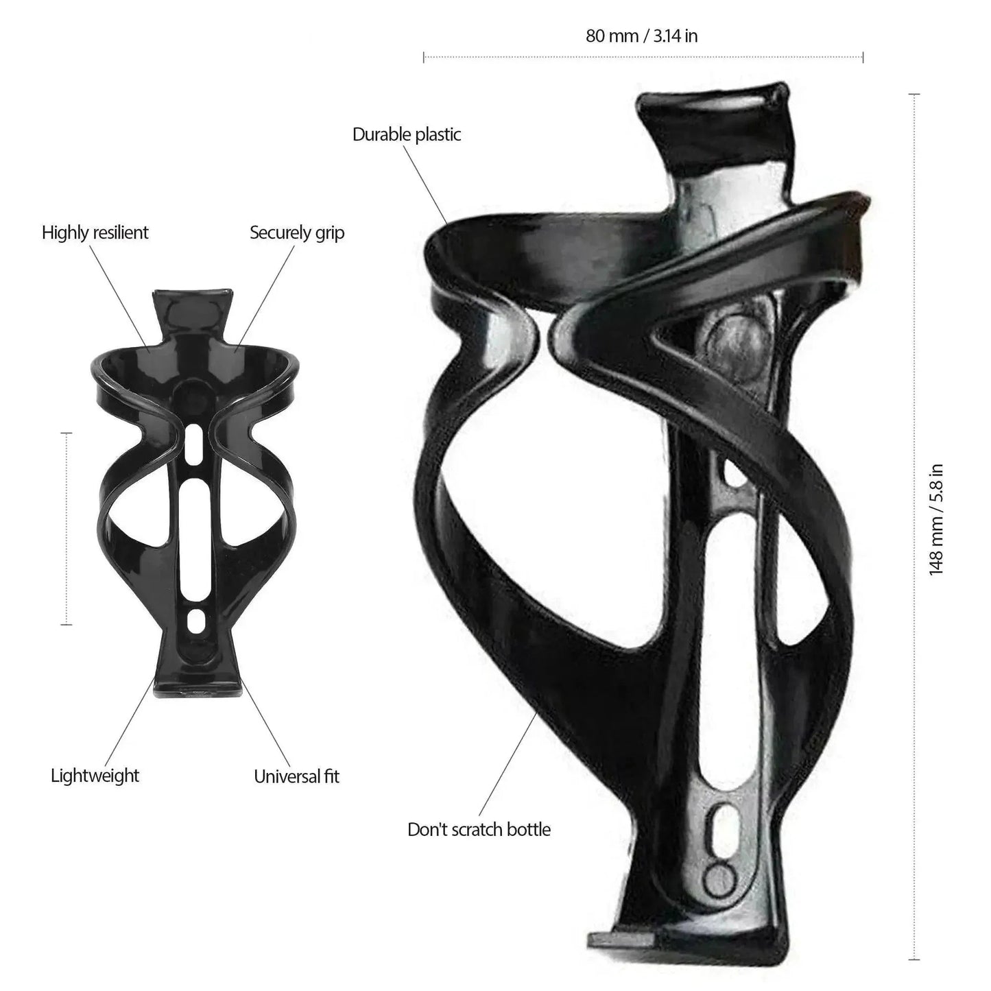 Cyclist's Elite Lightweight Bottle Cage - Durable & Sleek Design